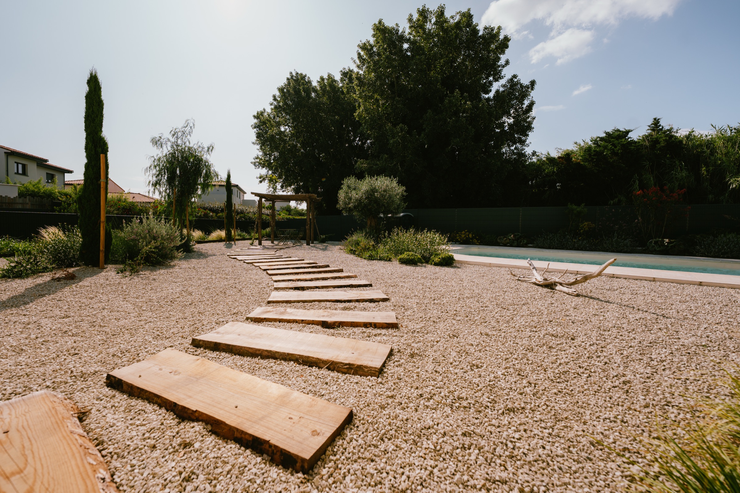 Jardin sur gravier