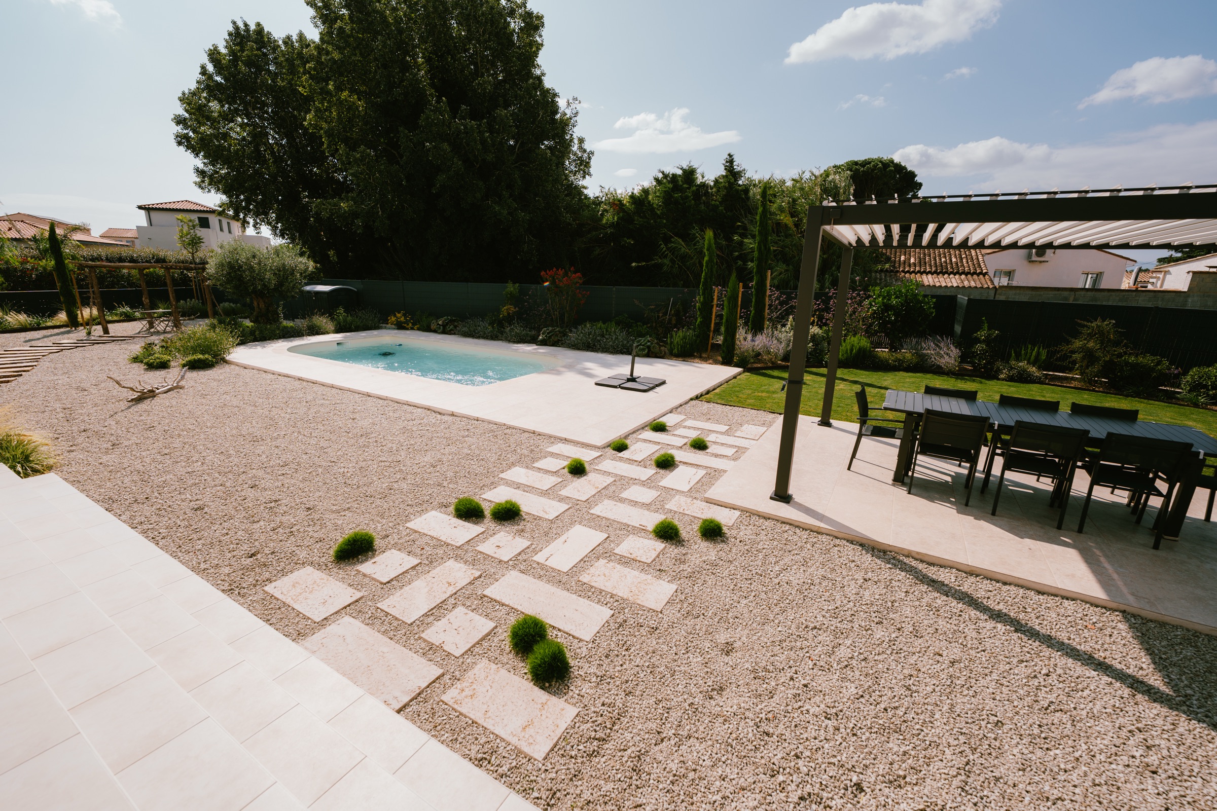 Jardin sur gravier